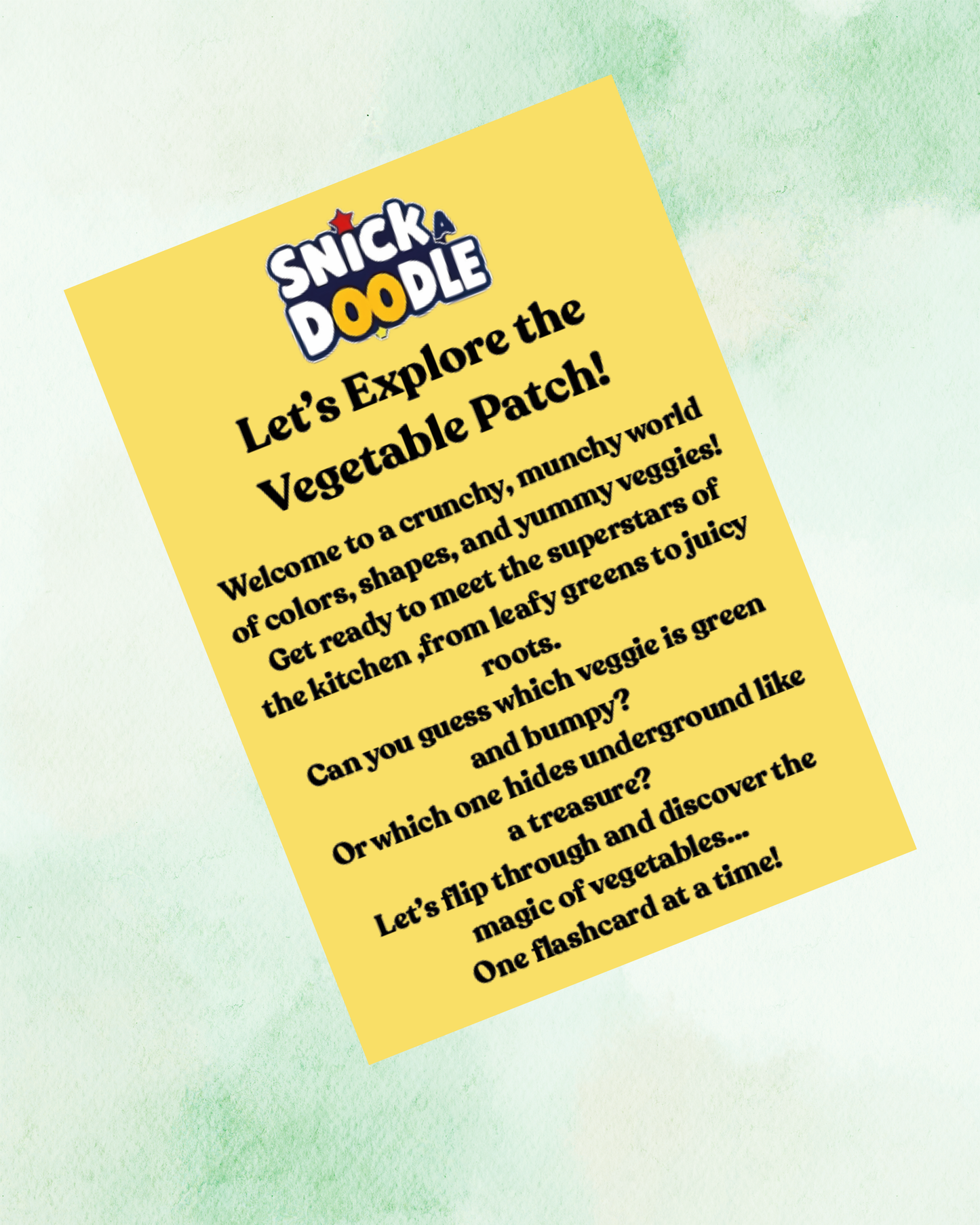 Vegetable Flashcards