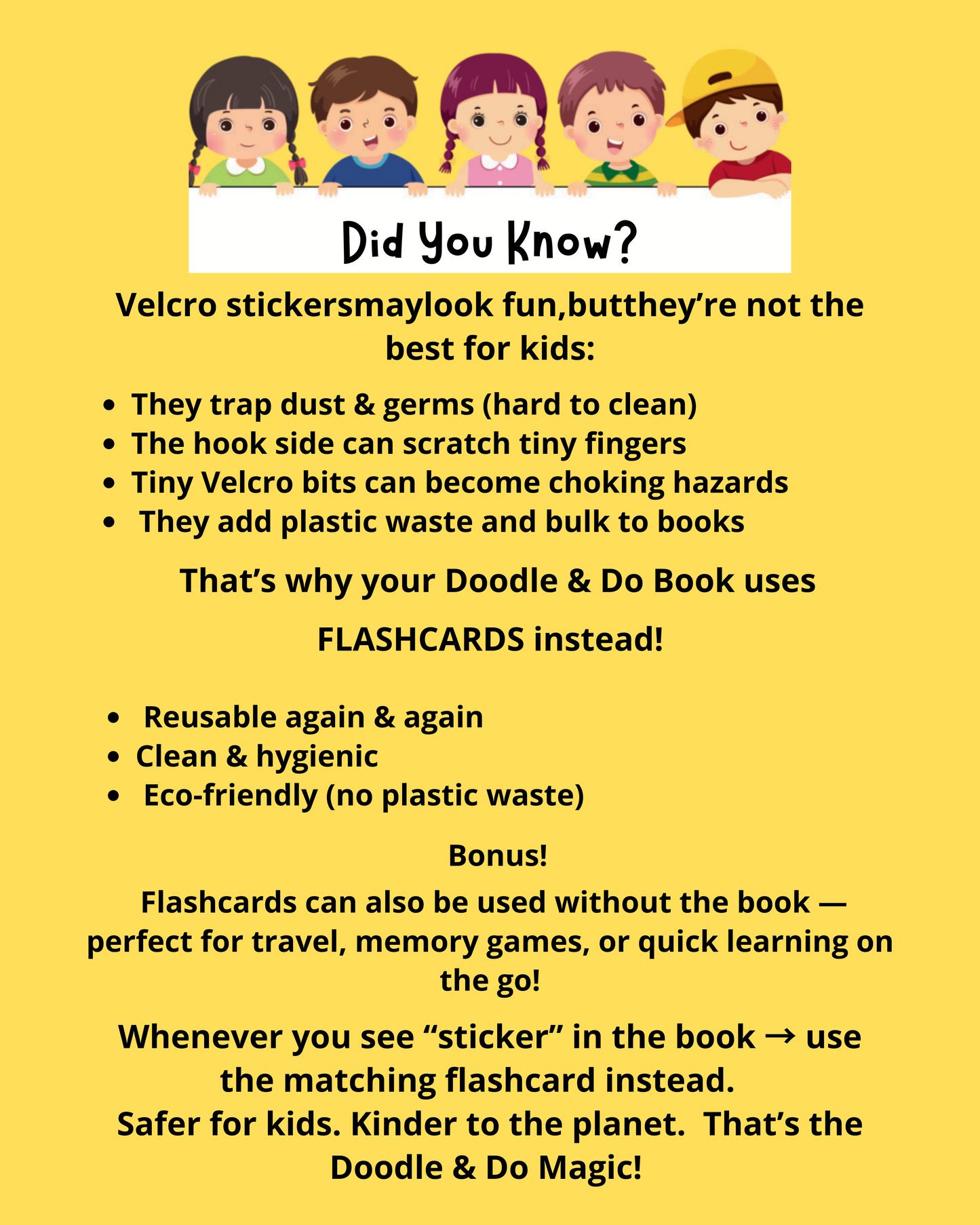 Doodle & Do Book - An Interactive Learning with Flashcards